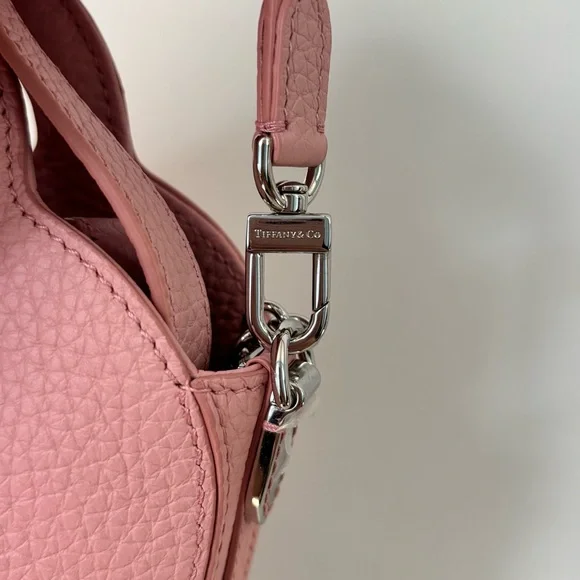 NWOT Tiffany & Co. Rose Pink Heart-Shaped Crossbody Bag - Picture 10 of 14
